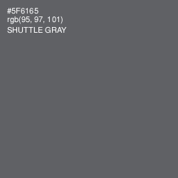#5F6165 - Shuttle Gray Color Image